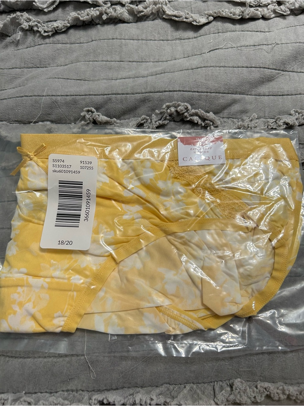 Cacique Yellow & White Floral Women's Briefs